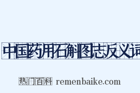中国药用石斛图志反义词是什么意思的图片